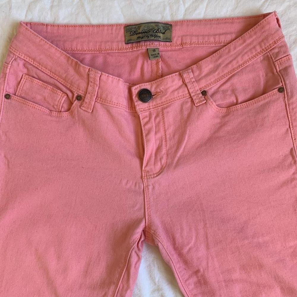Denim Blvd Low Waisted Pink Pants